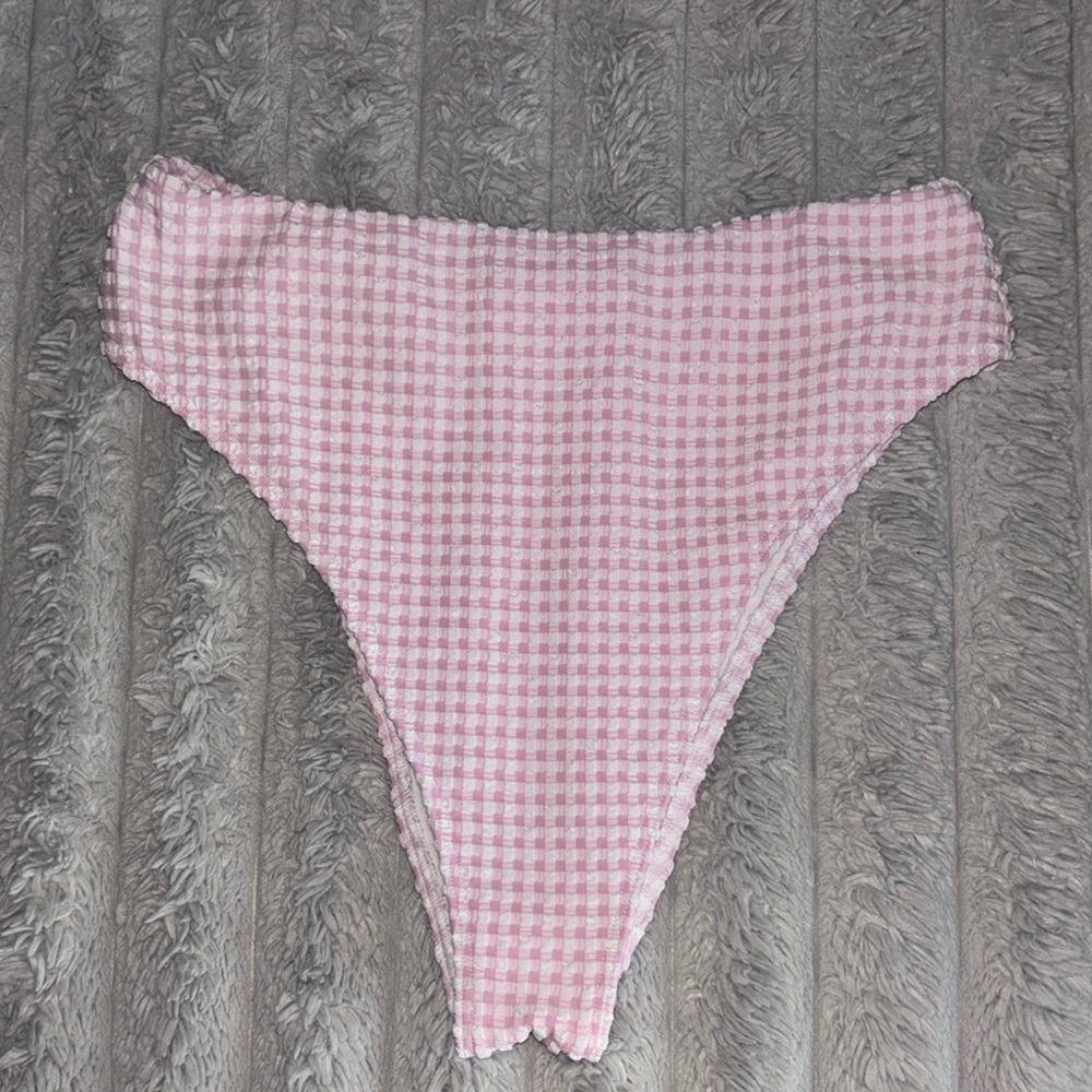 Abercrombie and Fitch Gingham Bikini Bottoms Size M - Picture 1 of 2